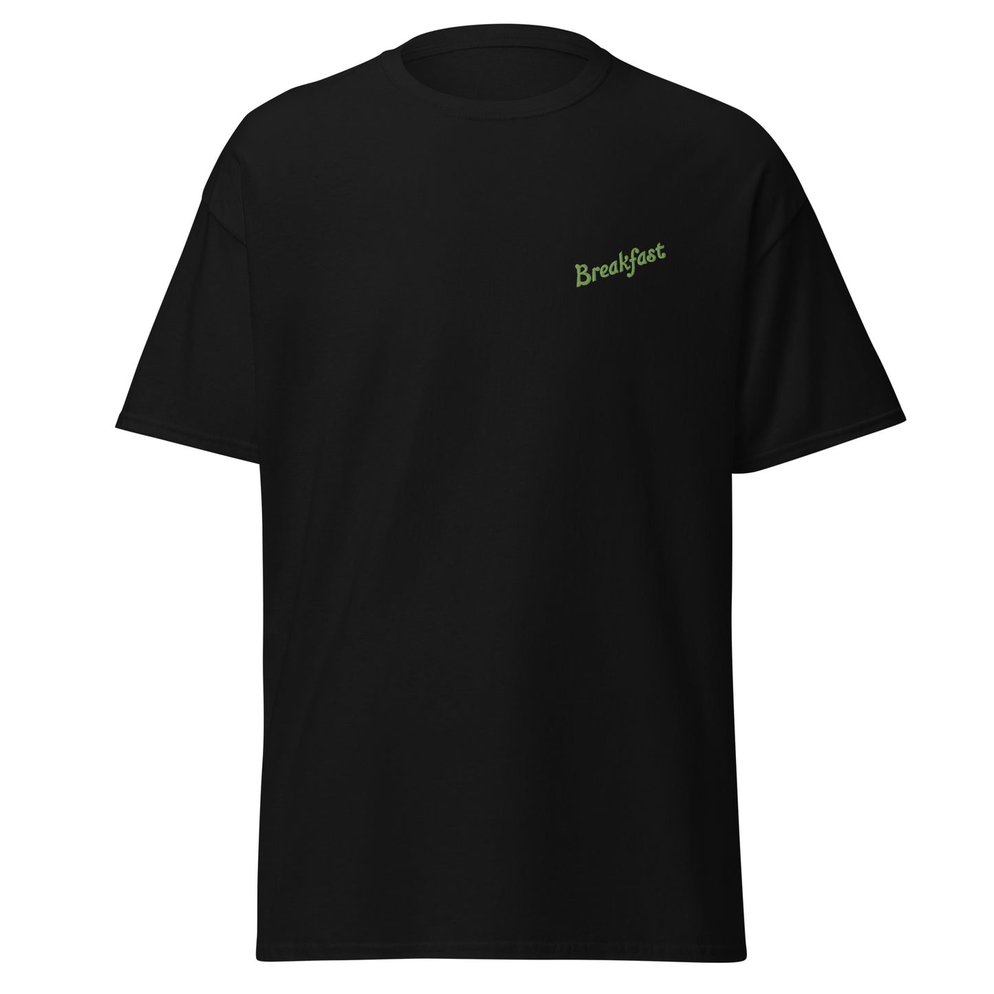 Black T-shirt with embroidered logo