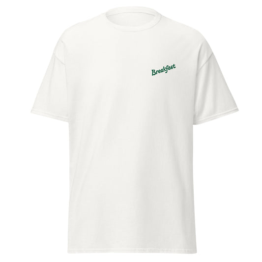 White T-shirt with embroidered logo